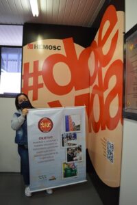 Voluntários de Abelardo Luz realizam doação de sangue no Hemosc Chapecó