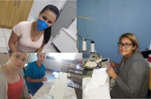 Voluntários de Maravilha (SC) confeccionam máscaras de tecido para doação
