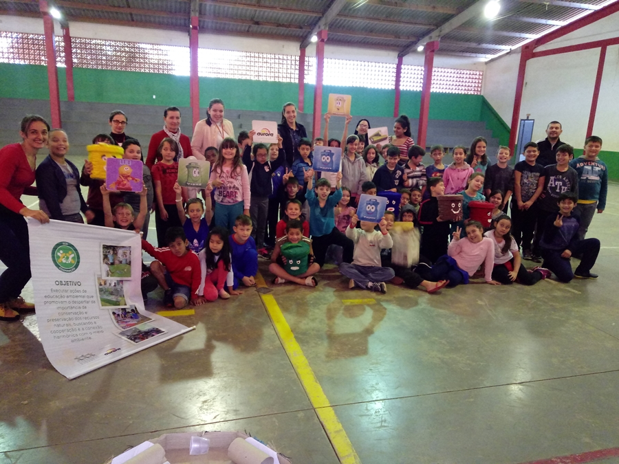 Multiplicadores levam educação ambiental para alunos de escola municipal em São Miguel do Oeste/SC