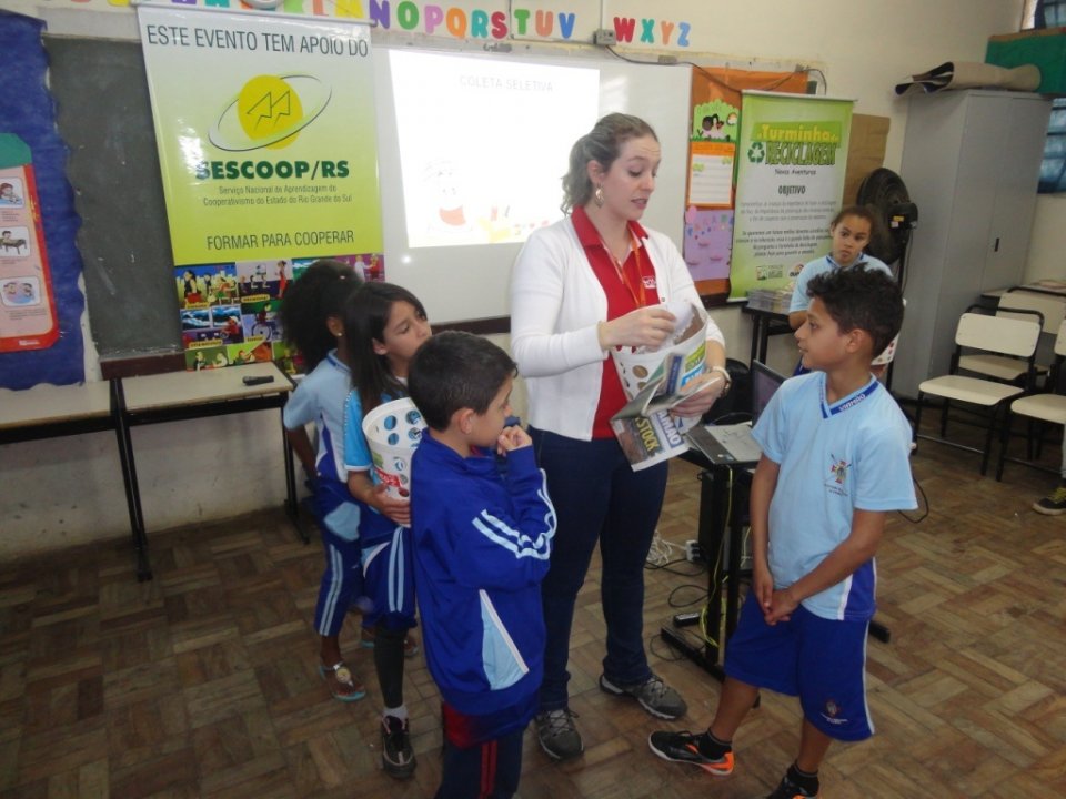 Inicio das atividades de Julho para A Turminha da Reciclagem/RS