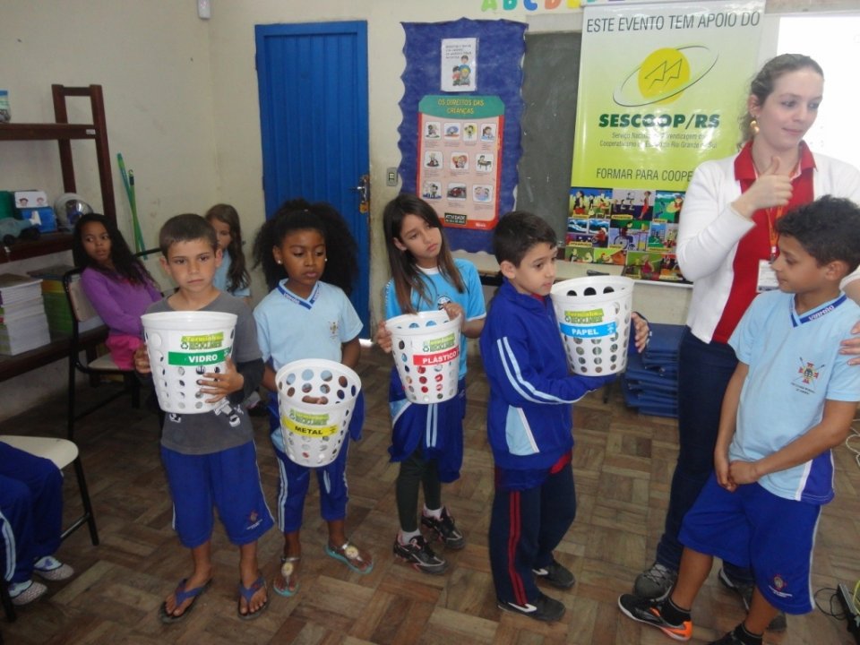 Inicio das atividades de Julho para A Turminha da Reciclagem/RS