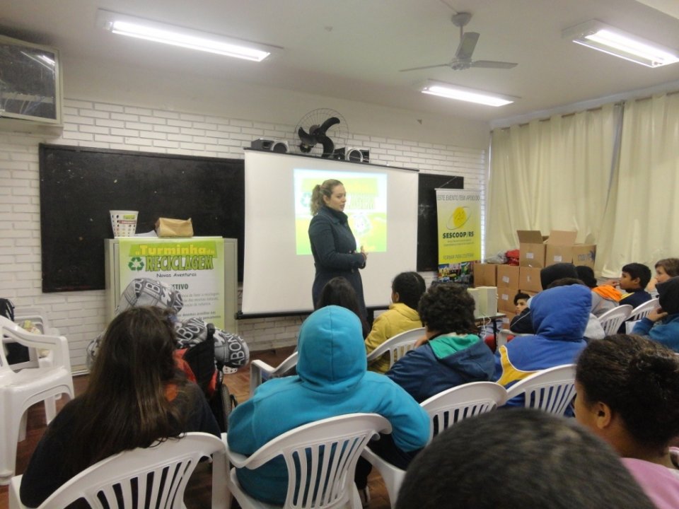 Inicio das atividades de Julho para A Turminha da Reciclagem/RS