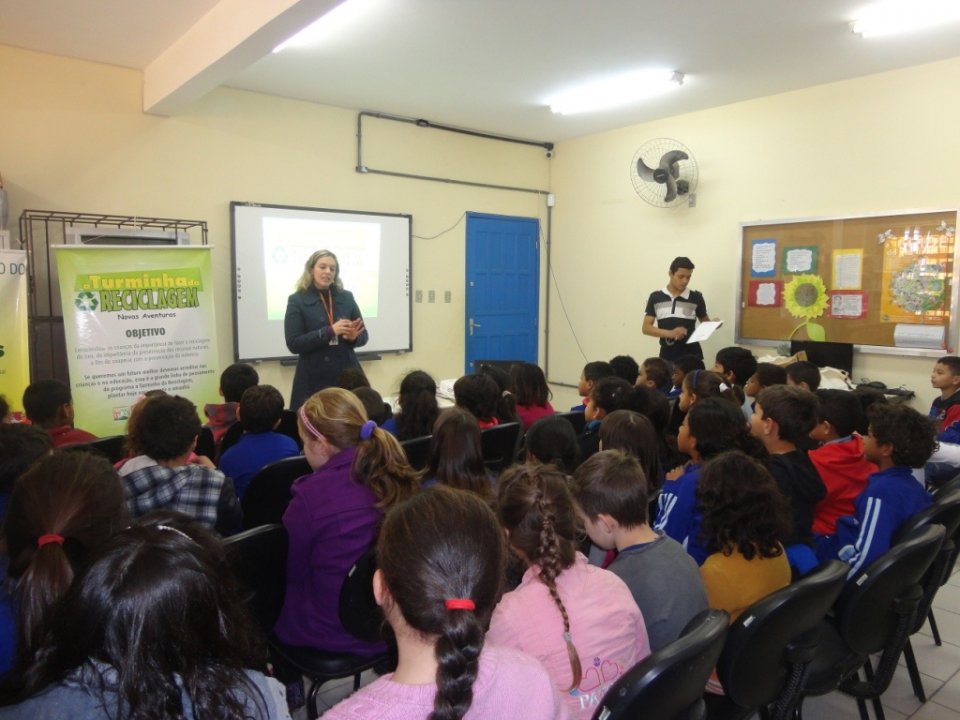 Inicio das atividades de Julho para A Turminha da Reciclagem/RS