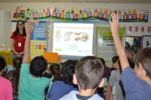 Sensibilização com A Turminha da Reciclagem no mês de Julho