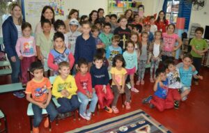 Sensibilização com A Turminha da Reciclagem no mês de Julho