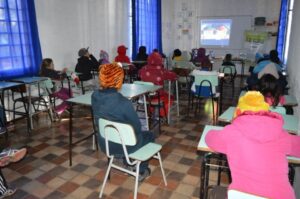 Sensibilização com A Turminha da Reciclagem no mês de Julho