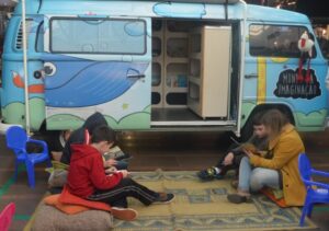 Master Sonda Shopping recebe contação de histórias